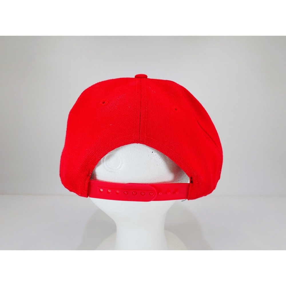 New Era 9FIFTY Chicago Bulls Snapback Hat Red Patent Leather Brim Cap NBA - Picture 4 of 9